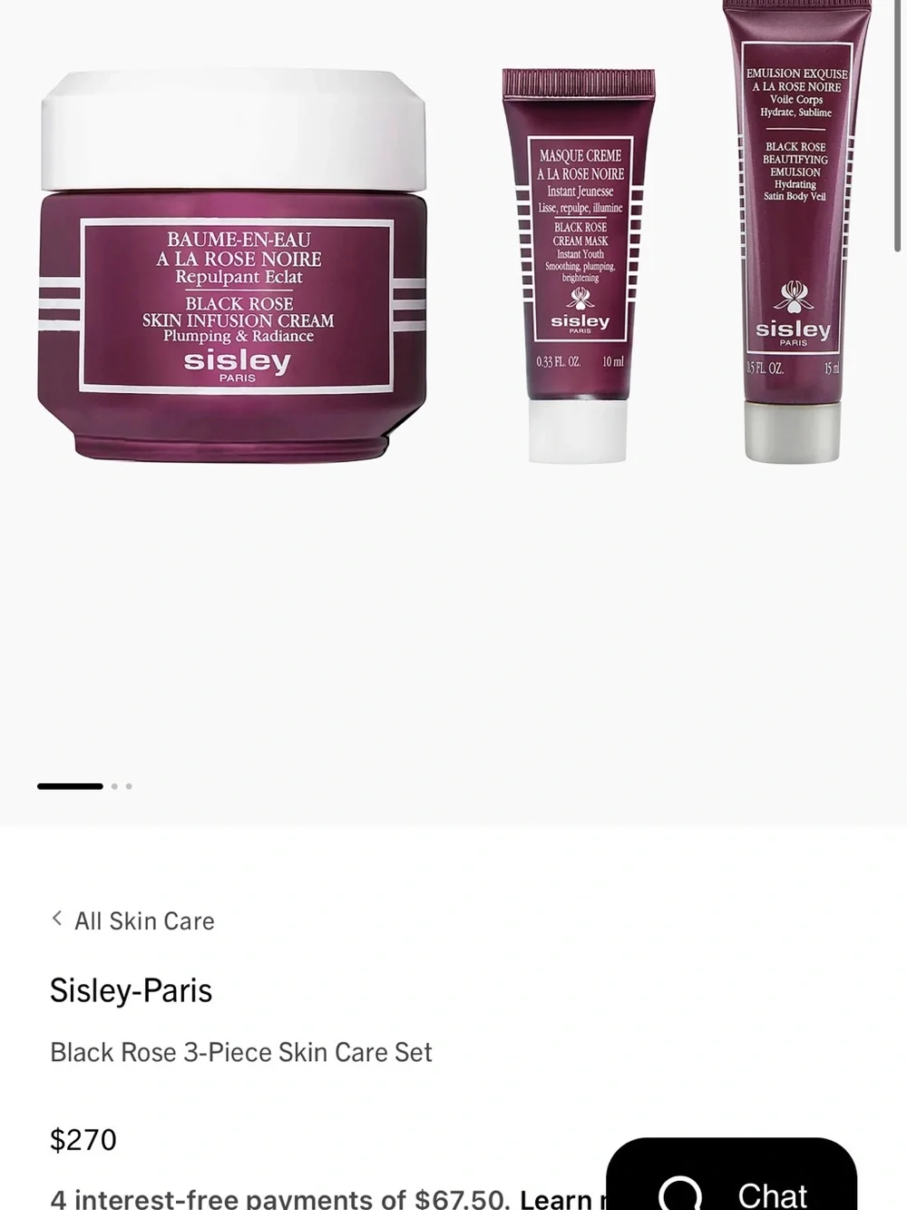 Sisley-Paris Black Rose Moisturizer Gift Set